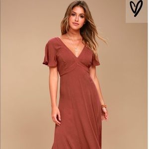 LULUS NEVER WORN MAXI DRESS- NWOT